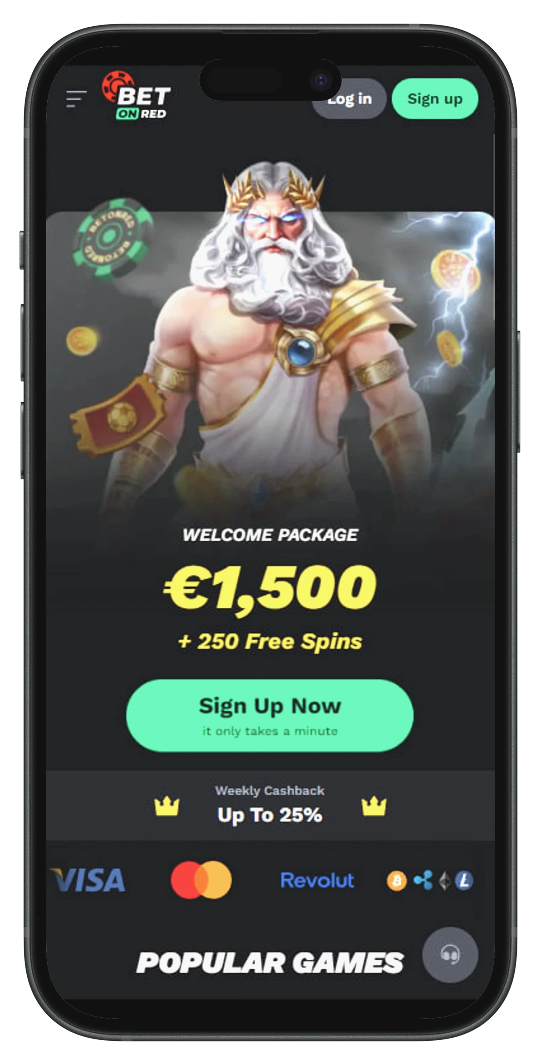 BetOnRed App su smartphone