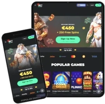 Interface de l'app BetOnRed sur mobile